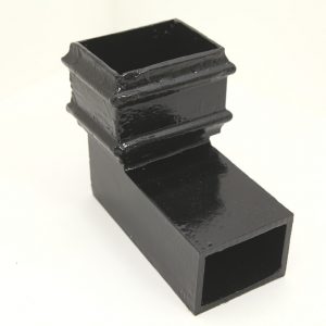 Cast Iron Rectangular Pipe Bend Front
