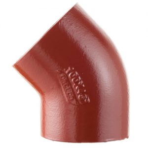 BSEN877 Compliant Cast Iron Soil System - 45deg Short Radius Bend