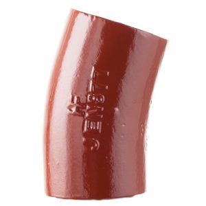BSEN877 Compliant Cast Iron Soil System - 22deg Long Radius Bend