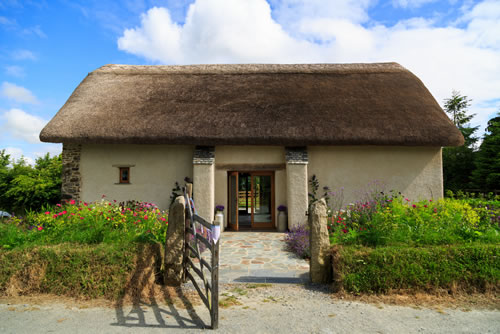 Historic thatched barn _ recently restored